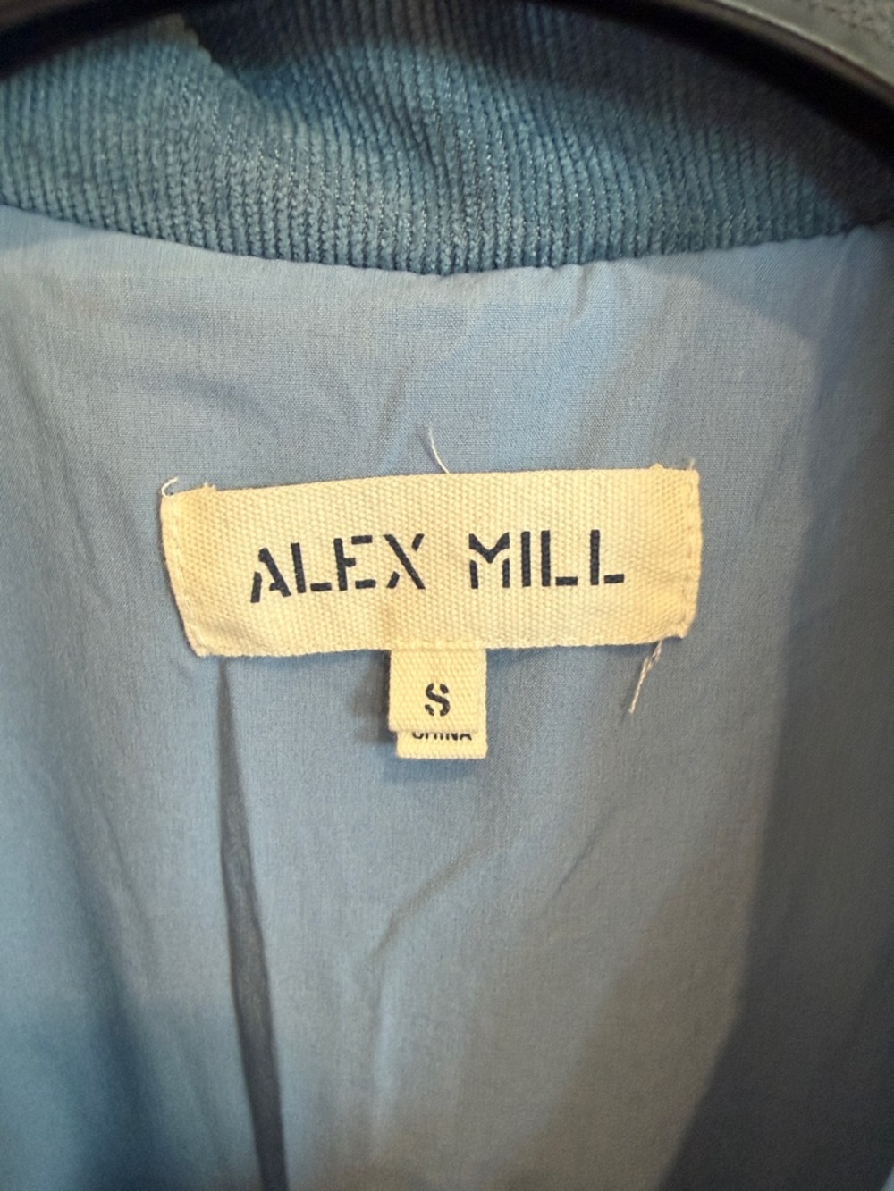 Alex Mill Light Blue Sherpa Button-Up Jacket - Picture 2 of 5